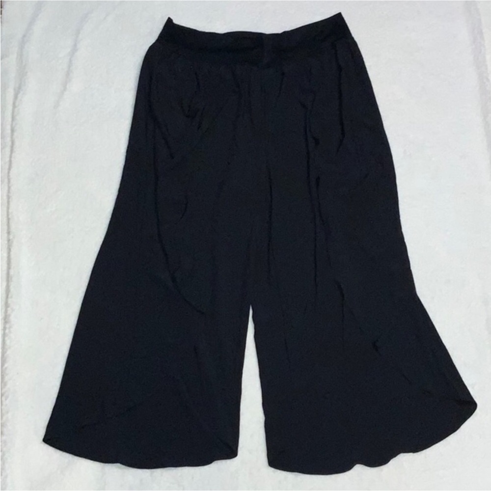 Halara Breezeful™ HW Palazzo Flowy Split Wide Leg Casual Pants Black L Nwt - Picture 5 of 11